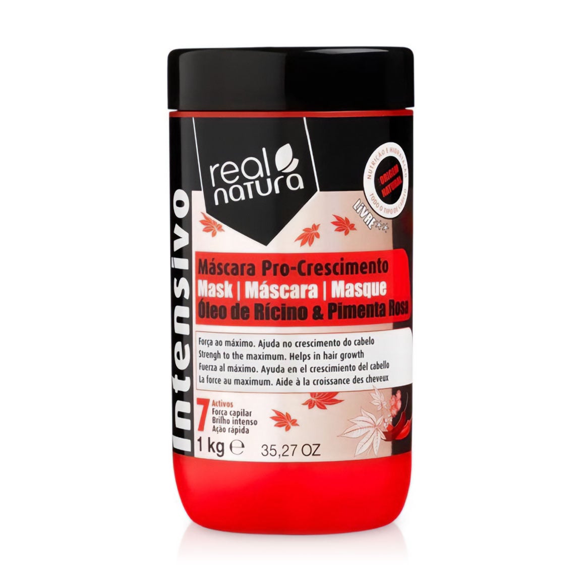 Маска для росту волосся Real Natura Sem Sal Pro-Сrescimento, 1 кг